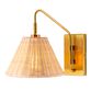 Cerro Gold And Rattan Dome Wall Sconce image number 3