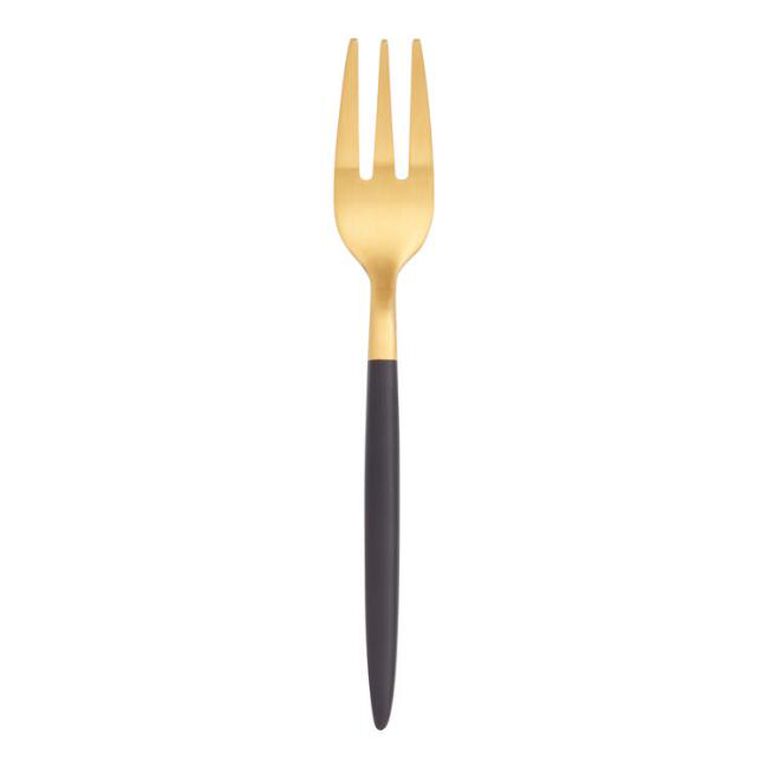 Shay Black And Gold Flatware Collection image number 3