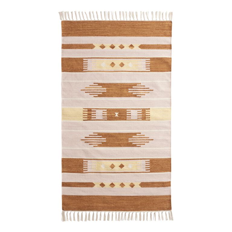 Geo Woven Cotton Area Rug image number 1