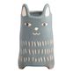 Gray Hand Painted Ceramic Cat Planter image number 0