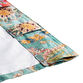 Genevieve Aqua Floral Cotton Sleeve Top Curtains Set Of 2 image number 2