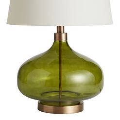 Halsey Green Glass Teardrop Table Lamp Base