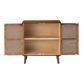 Helmer Cherry and Rattan Cane Storage Cabinet image number 3