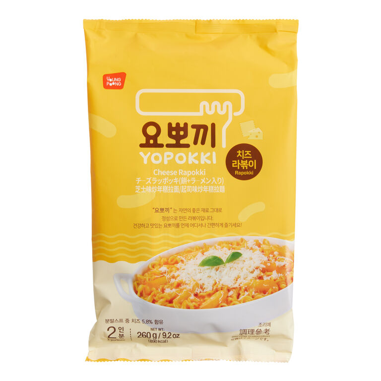 Yopokki Cheese Rabokki Instant Rice Cakes and Noodles Bag image number 1