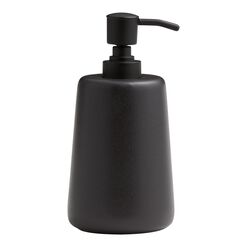 Matte Black Ceramic Liquid Soap Dispenser