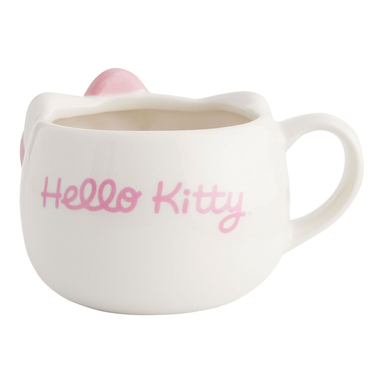 Hello Kitty Face Figural Ceramic Mug image number 3