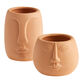 Terracotta Sun Face Scented Citronella Candle image number 0