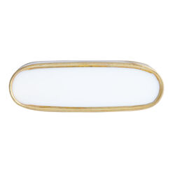 Lori Oval Gold and Acrylic Knobs 2 Pack