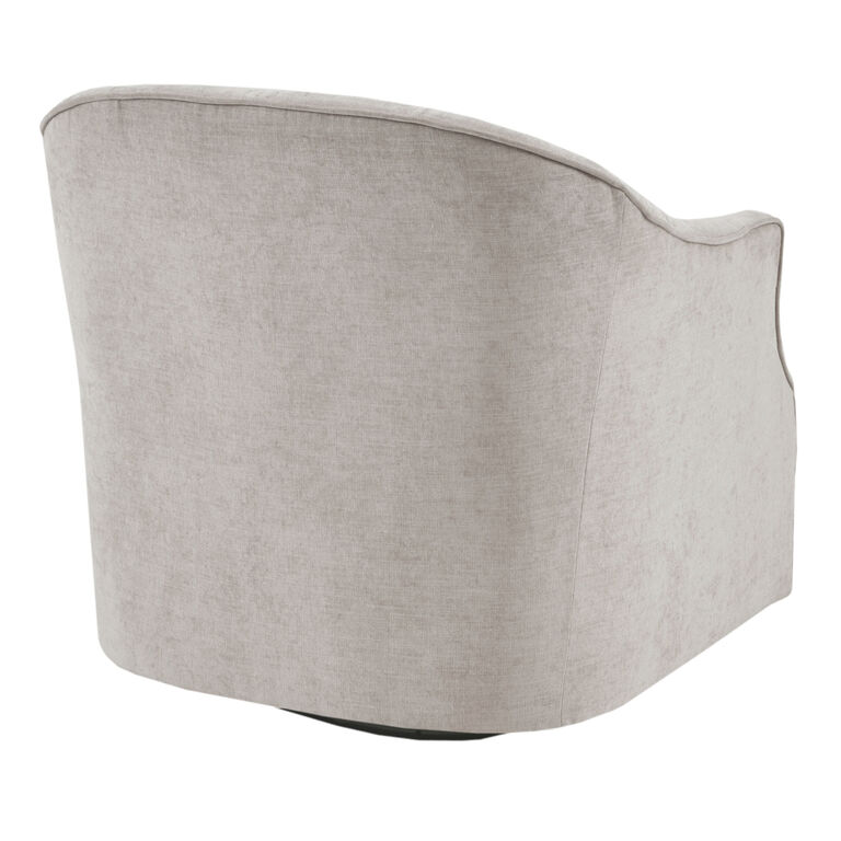 Caulker Tufted Curved Back Upholstered Swivel Chair image number 4