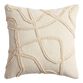 Ivory Abstract Lines Throw Pillow image number 0