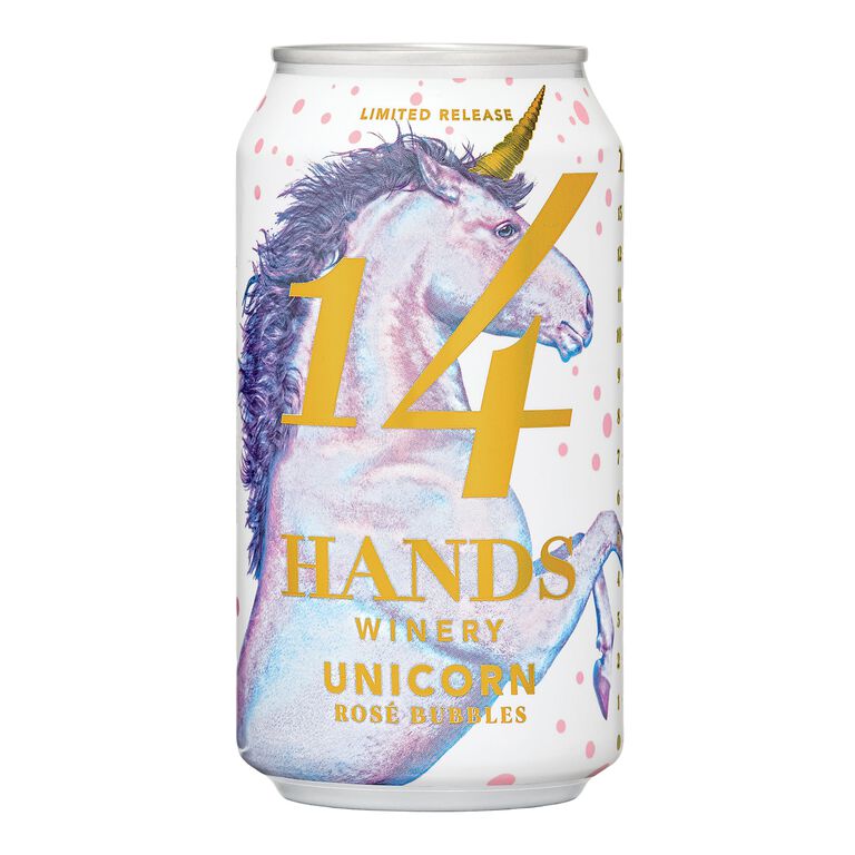 14 Hands Unicorn Rose Bubbles 375ml Can image number 1