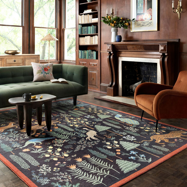 Rifle Paper Co. Les Fauves Wild Animals Area Rug image number 2