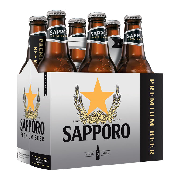Sapporo Premium Beer 6 Pack image number 1