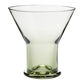 Olive Green Retro Pedestal Bar Glass Collection image number 2