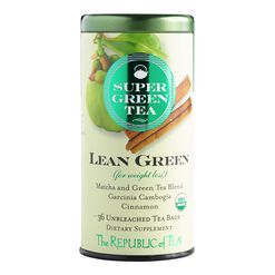 The Republic Of Tea SuperGreen Lean Green Tea 36 Count