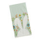 Pastel Blue Bunny Embroidered Kitchen Towel image number 0