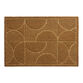Natural Modern Geo Carved Coir Doormat image number 0