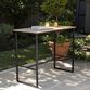 Napa Metal and Acacia Outdoor Pub Dining Table image number 2