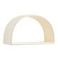 White Arched Floating Wall Shelf image number 0