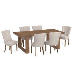 Longmount Antique Cappuccino Wood Dining Collection