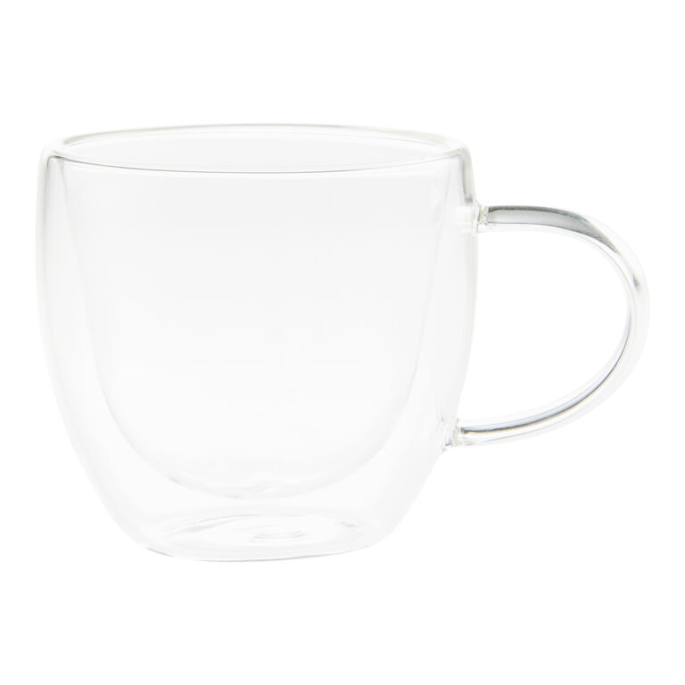 Clear Double Wall Borosilicate Glass Espresso Cup image number 1