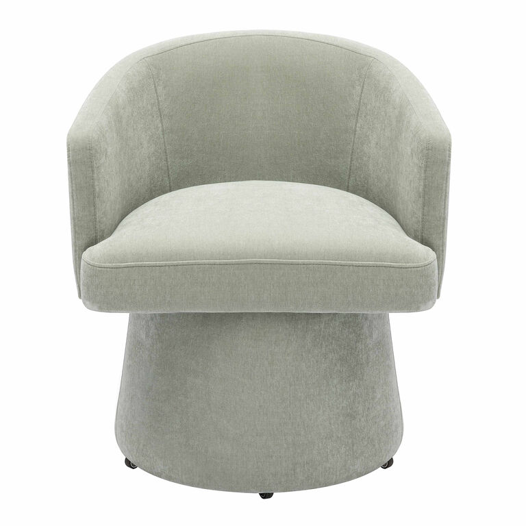 Bethwin Upcycled Velvet Upholstered Office Chair image number 2