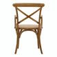 Syena Gray Wood and Rattan Armchair image number 3