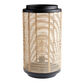 Axel Natural Rattan and Black Metal Cylinder Table Lamp image number 0