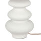 Gate White Textured Faux Stone Wavy Table Lamp image number 4