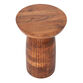 Round Mango Wood Carved Pedestal Side Table image number 2