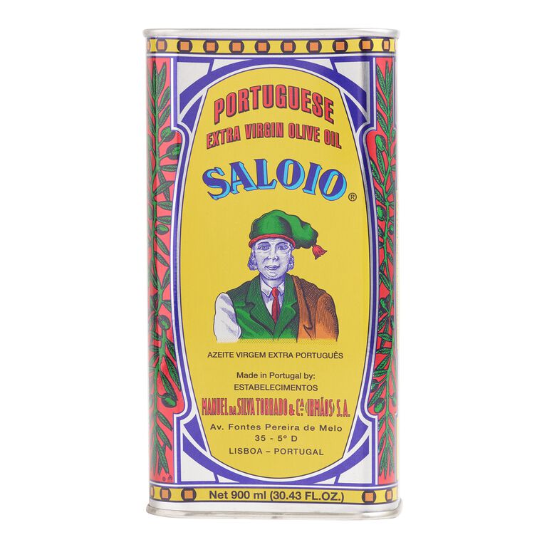 Large Saloio Portuguese Olive Oil Tin image number 1