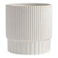 Ivory Ceramic Double Channeled Planter image number 0
