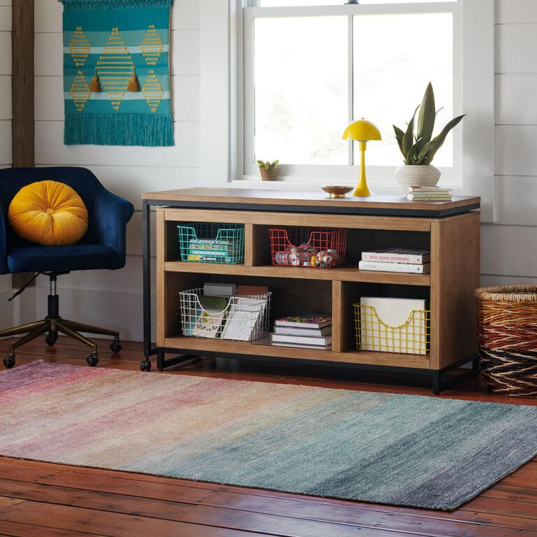 Multicolor Ombre Rainbow Area Rug image number 2