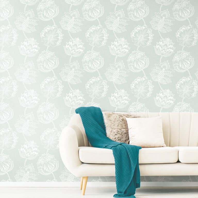 Floral Batik Peel And Stick Wallpaper image number 3