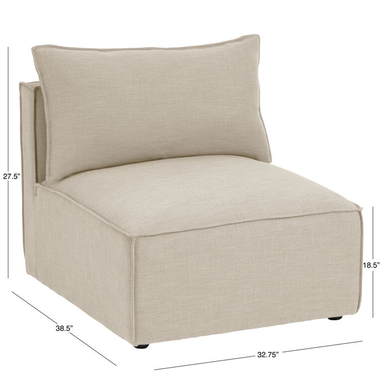 Tyson Modular Sectional Armless Chair image number 6