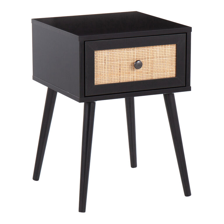 Mia Cane Front End Table with Drawer image number 1