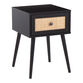 Mia Cane Front End Table with Drawer image number 0