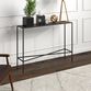 Mille Narrow Black Metal Top Console Table image number 3