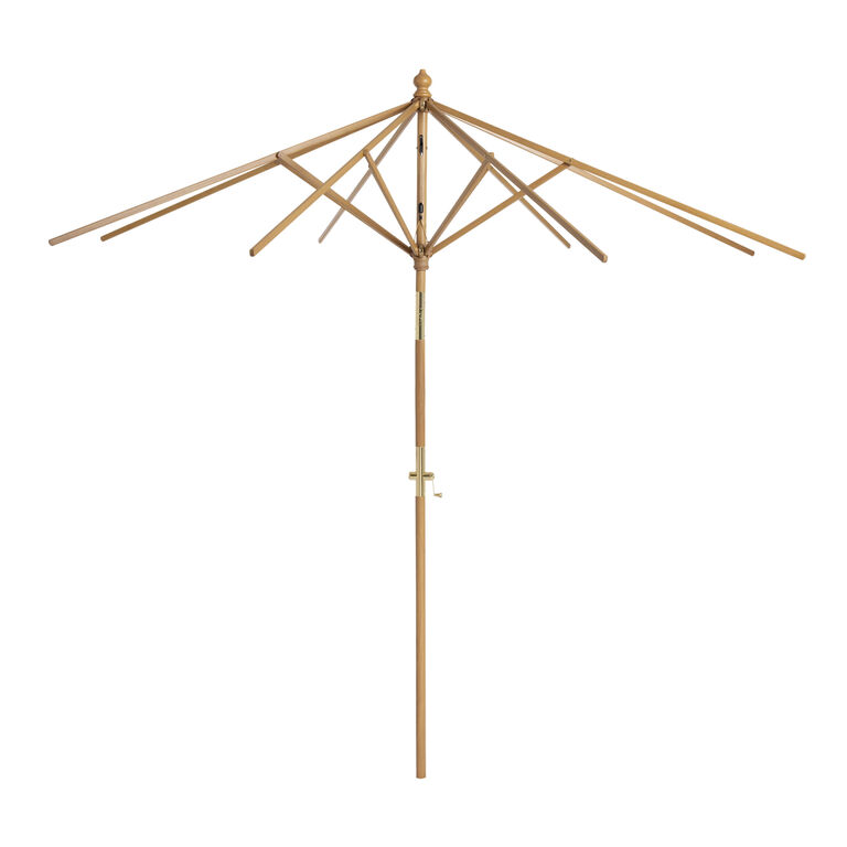 Wood Crank Lift Tilting 9 Ft Patio Umbrella Frame and Pole image number 2