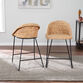 Elena Water Hyacinth And Metal Counter Stool 2 Piece Set image number 1