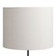 Soft White Linen Textured Drum Table Lamp Shade image number 0
