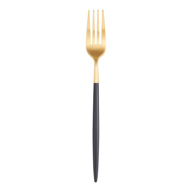 Shay Black And Gold Flatware Collection image number 7