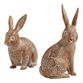 Etched Floral Standing Bunny Decor image number 1