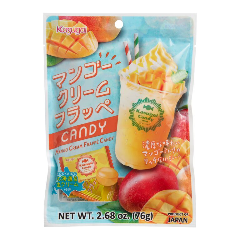 Kasugai Mango Cream Frappe Hard Candy Set of 2 image number 1