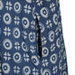 Indigo And White Geo Mixed Print Dress With Pockets image number 2