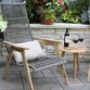 Gray All Weather and Teak Hakui Outdoor Chair Set Of 2 image number 1