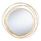 Round Gold Wire Abstract Circles Mirror image number 0