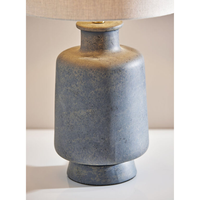 Clement Weathered Dark Gray Ceramic Table Lamp image number 3