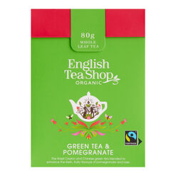 English Tea Shop Organic Pomegranate Loose Leaf Green Tea