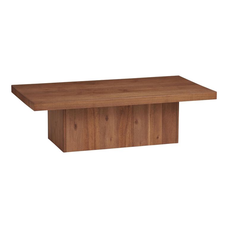 Pascal Rustic Brown Acacia Wood Coffee Table image number 1